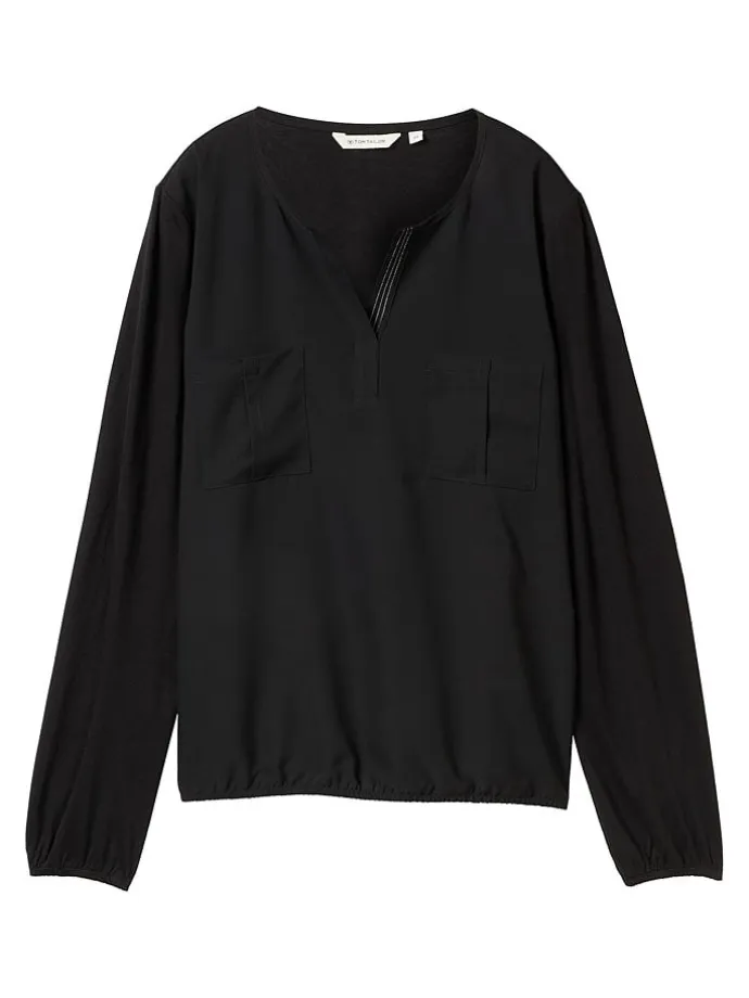 Bluse in Schwarz