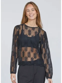 Bluse in Schwarz