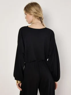 Bluse in Schwarz
