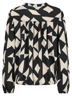 Bluse in Schwarz/ Weiß
