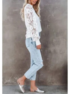 Bluse in Weiß
