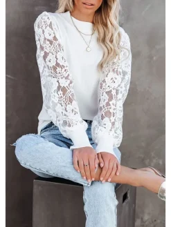Bluse in Weiß