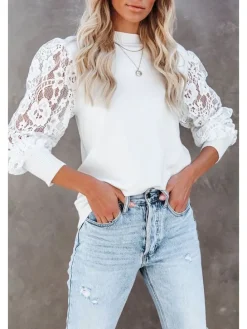 Bluse in Weiß