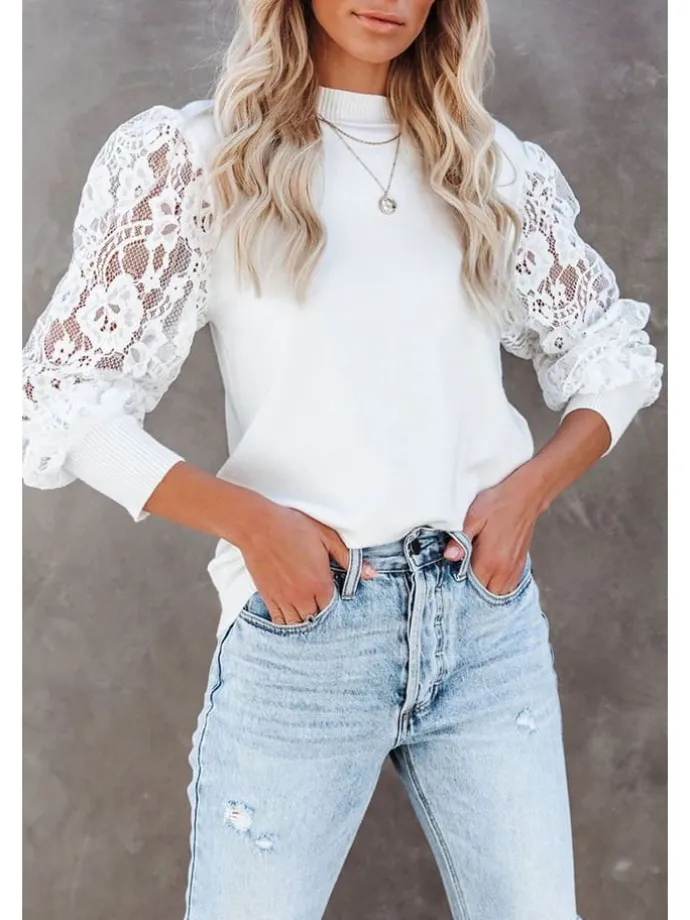 Bluse in Weiß