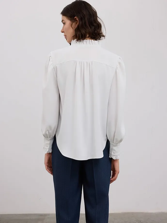 Bluse in Weiß