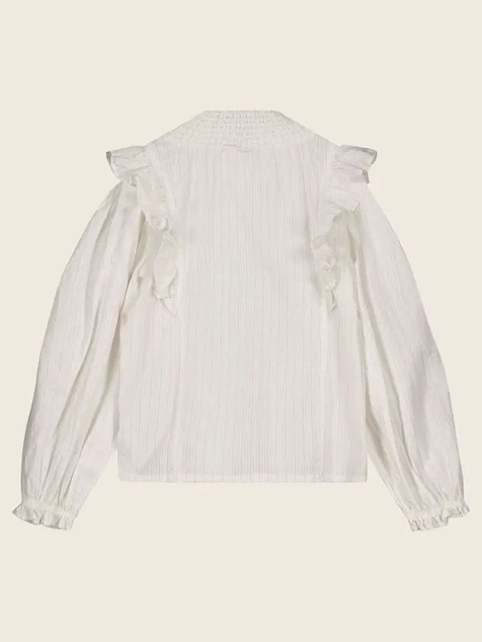 Bluse in Weiß