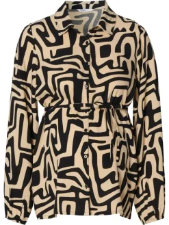 Bluse Leknes in Graphic Print