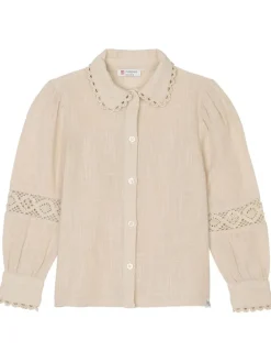 Bluse "Ninnekah" in Beige