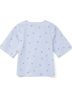 Bluse "Odea" in Hellblau