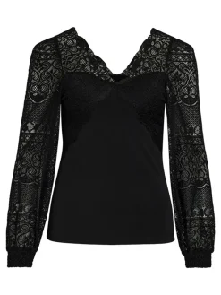 Bluse "Vialia" in Schwarz