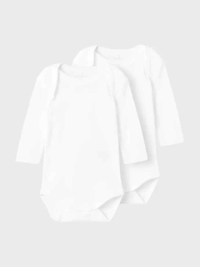 Body langarm 2er Pack in bright white