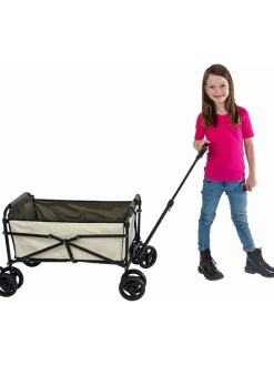 Bollerwagen in Beige - (B)53 x (H)77 x (T)92 cm