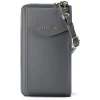 Bologna Leather Handytasche Leder 11 cm in grey-2