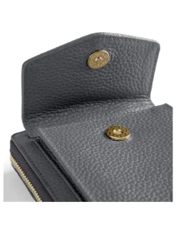 Bologna Leather Handytasche Leder 11 cm in grey-2