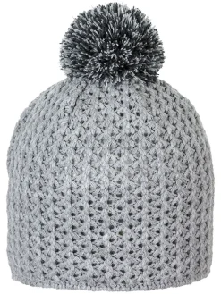 Bommelmütze in Grau