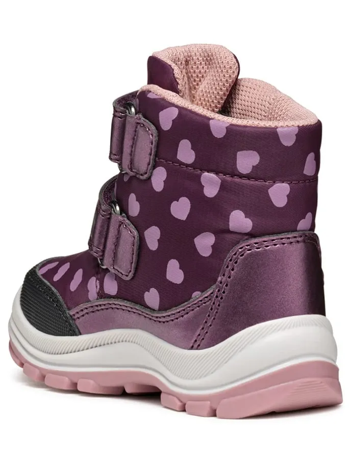Boots "Flanfil" in Violett/ Rosa
