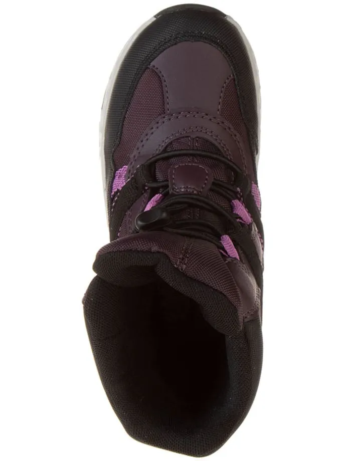 Boots "Sentiero" in Aubergine/ Schwarz