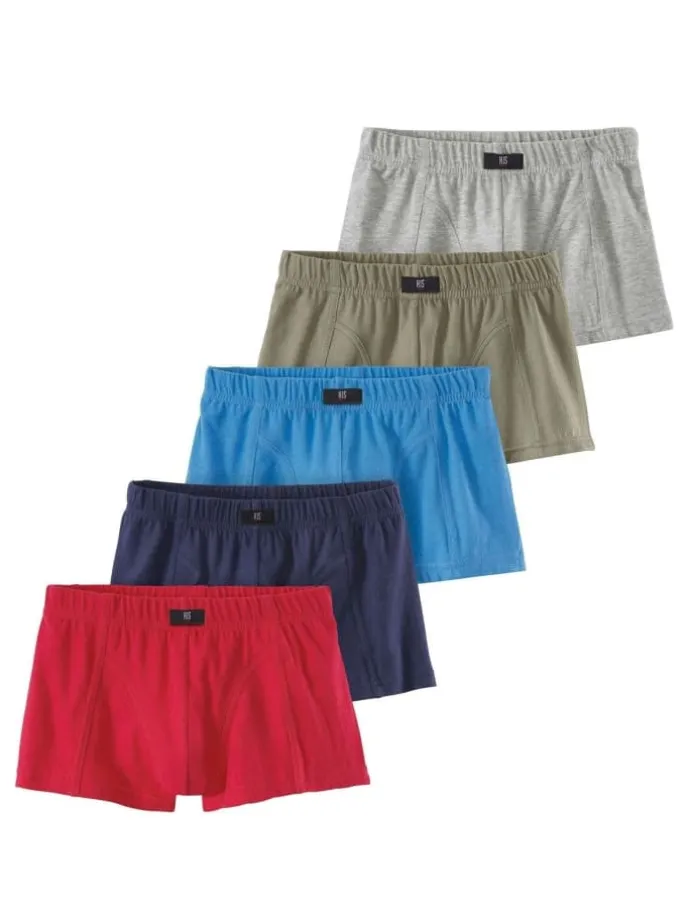 Boxer in rot, blau, khaki, marine, grau-meliert