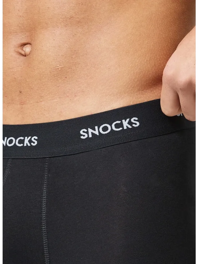 Boxershorts aus Bio-Baumwolle 6 Stück in Schwarze Streifen