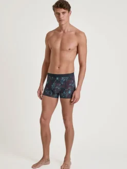 Boxershorts in Dunkelblau/ Lila