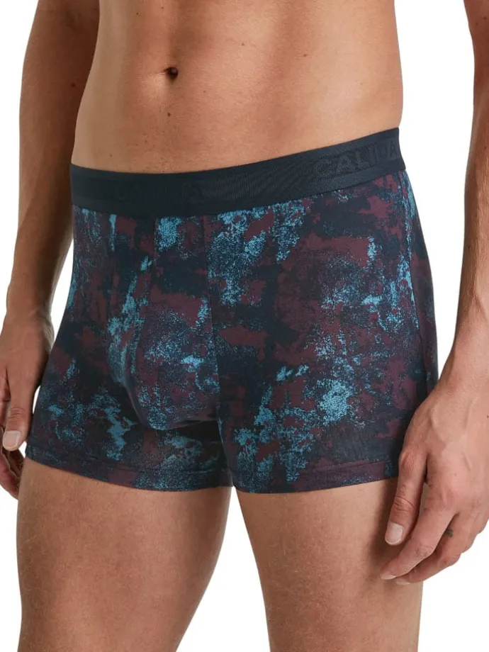 Boxershorts in Dunkelblau/ Lila