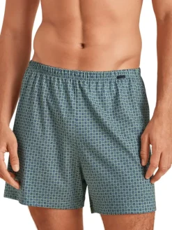 Boxershorts in Grau/ Mint