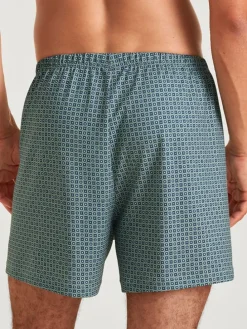 Boxershorts in Grau/ Mint