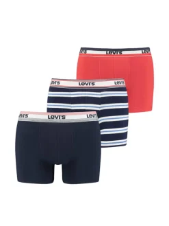 Boxershorts LEVIS Men Giftbox Logo Boxer Brief 3P in 831 - navy/red