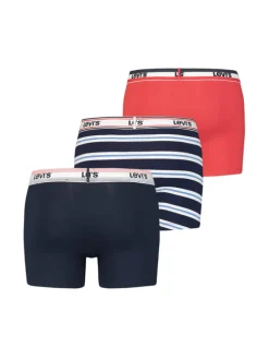 Boxershorts LEVIS Men Giftbox Logo Boxer Brief 3P in 831 - navy/red