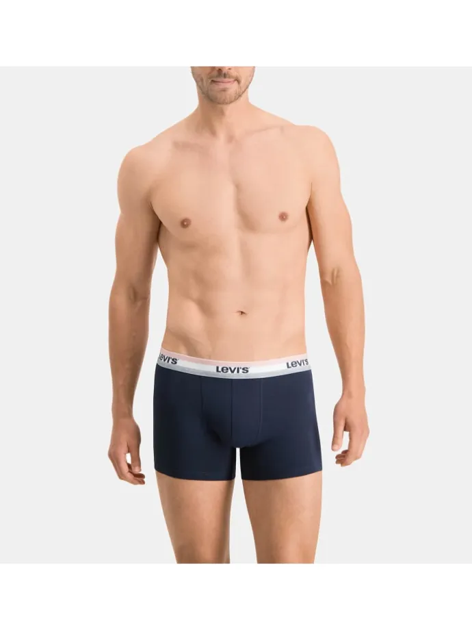 Boxershorts LEVIS Men Giftbox Logo Boxer Brief 3P in 831 - navy/red