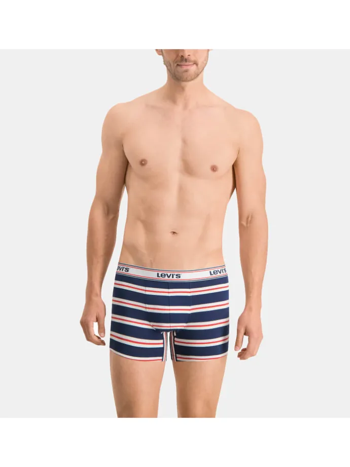 Boxershorts LEVIS Men Giftbox Logo Boxer Brief 3P in 831 - navy/red