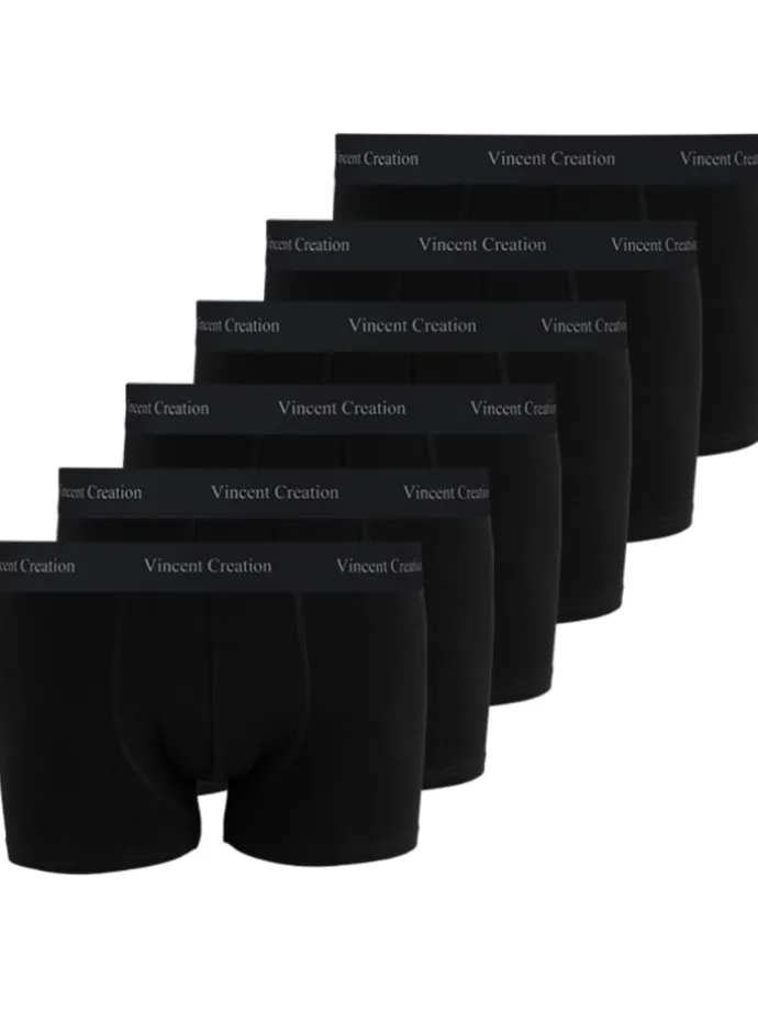 Boxershorts-Hipster 6 Stück in schwarz
