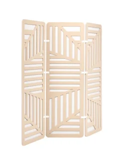 Büro-Raumteiler FUTURA in Beige/Weiß - (W) 180 x (H) 180 x (L) 2 cm