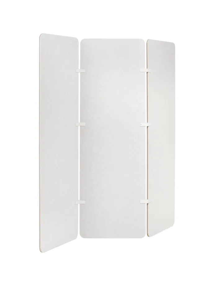 Büro-Raumteiler FUTURA in Beige/Weiß - (W) 180 x (H) 180 x (L) 2 cm