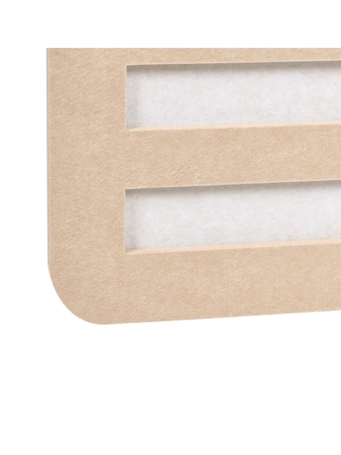 Büro-Raumteiler FUTURA in Beige/Weiß - (W) 180 x (H) 180 x (L) 2 cm