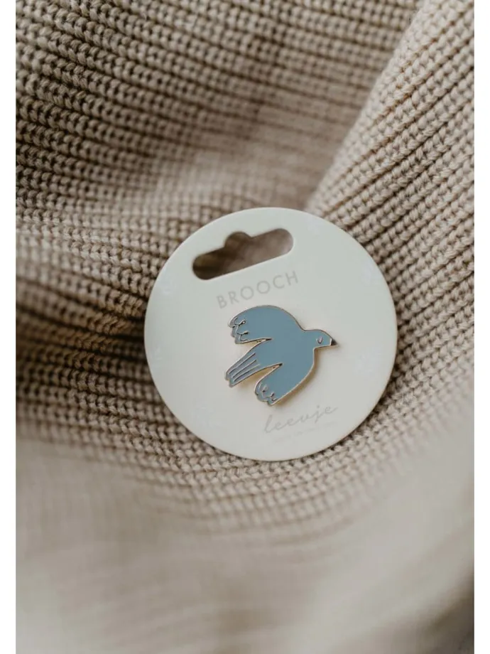 Brosche bird' in multicolored