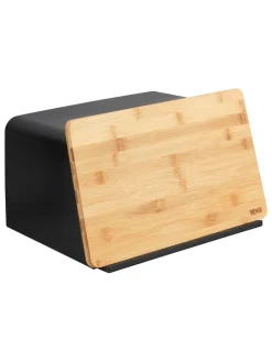Brotkorb in Schwarz - (B)35 x (H)20,5 x (T)26 cm