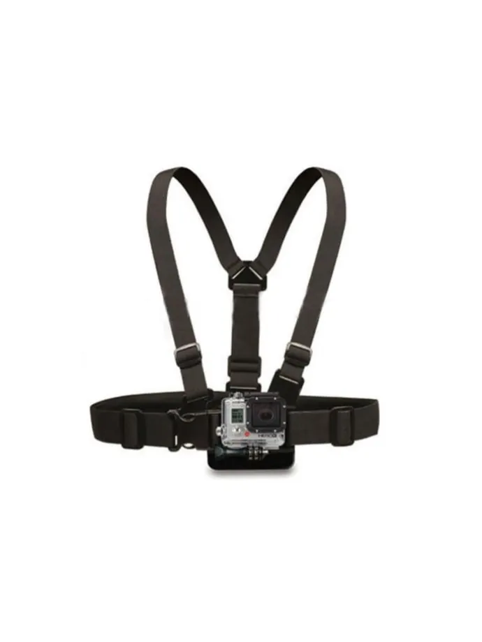 Brustgurt Kompatibel mit GoPro SJCAM Action-Kameras - Chest in Schwarz