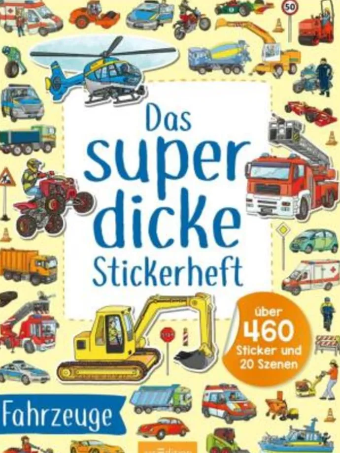 Buch - Das superdicke Stickerheft - Fahrzeuge
