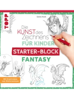 Buch - Die Kunst des Zeichnens für Kinder Starter-Block - Fantasy