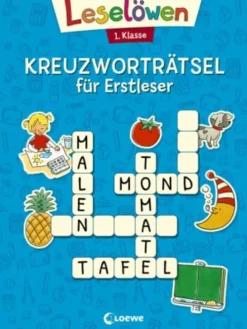 Buch - Leselöwen Kreuzworträtsel für Erstleser. 1. Klasse (Blau)