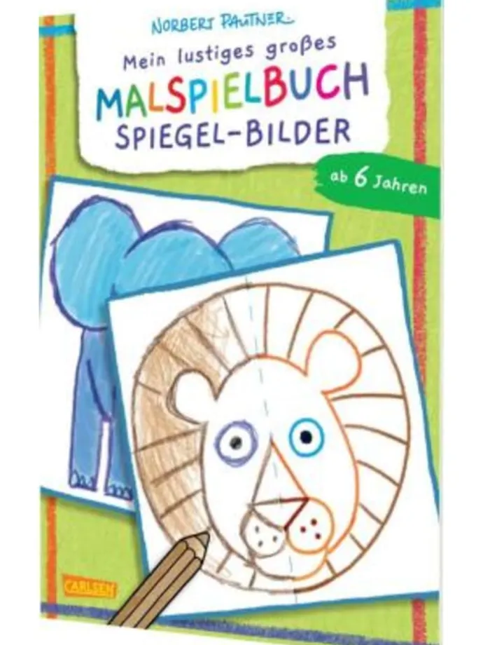 Buch - Mein lustiges großes Malspielbuch: Spiegel-Bilder (ab 6 Jahren)