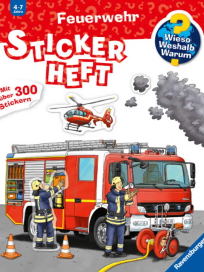 Buch - Wieso? Weshalb? Warum? Stickerheft - Feuerwehr