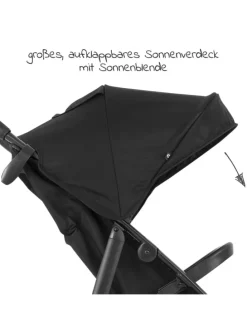 Buggy & Sportwagen Eezefold mit Liegefunktion in schwarz