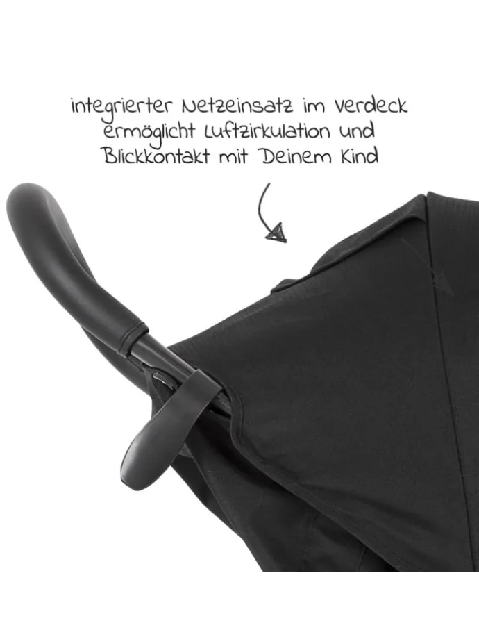 Buggy & Sportwagen Eezefold mit Liegefunktion in schwarz