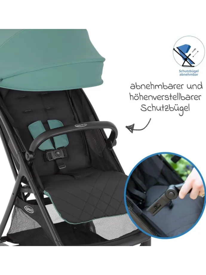 Buggy- & Sportwagen Myavo bis 22 kg belastbar in gruen,schwarz