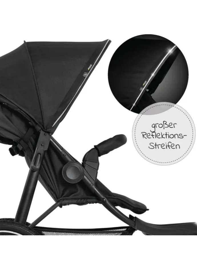 Buggy & Sportwagen Runner 2 (mit großen Luftreifen) in schwarz