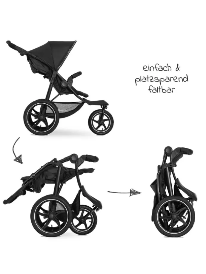 Buggy & Sportwagen Runner 2 (mit großen Luftreifen) in schwarz