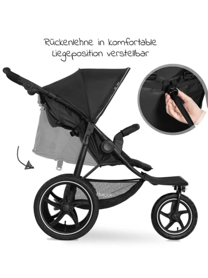 Buggy & Sportwagen Runner 2 (mit großen Luftreifen) in schwarz
