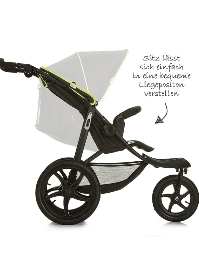 Buggy & Sportwagen Runner mit Luftreifen in schwarz,gruen